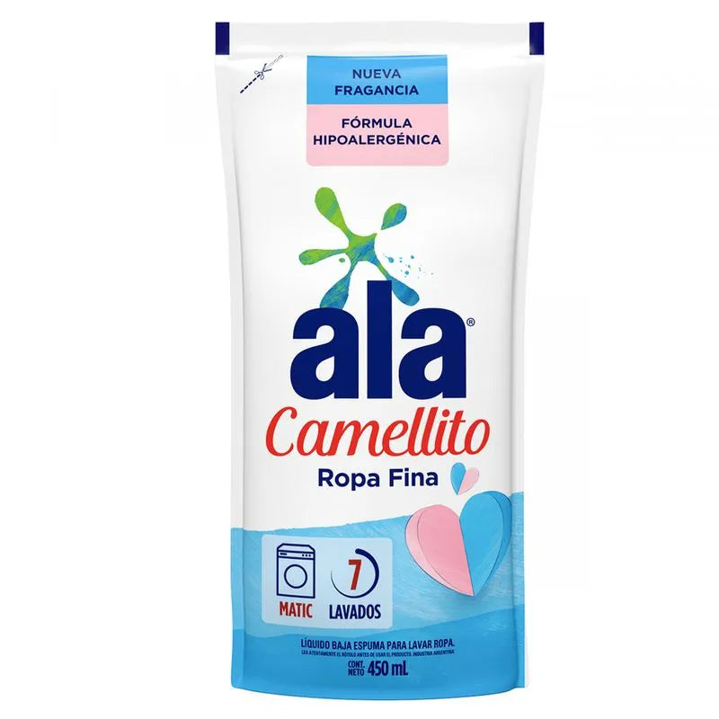 Jabon Liquido Ala Camellito Ropa Fina Matic 450ml