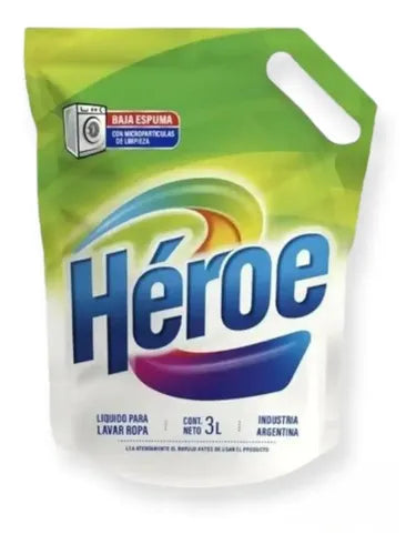 Jabón Líquido Para Ropa 3L Héroe