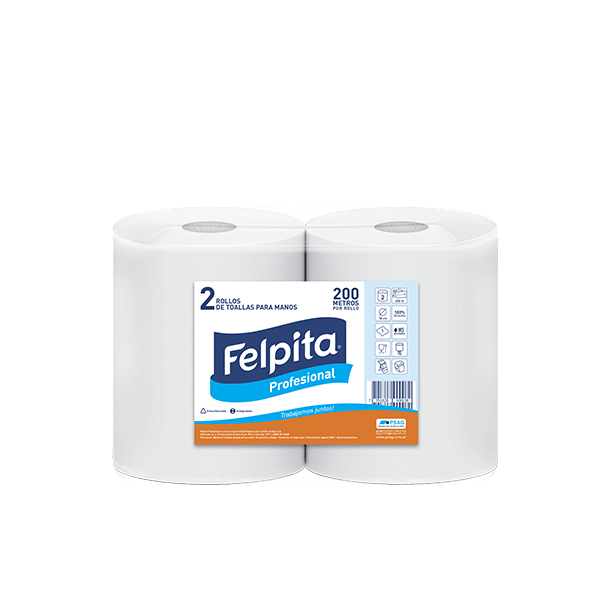 Felpita 2 rollos 200 metros Institucional
