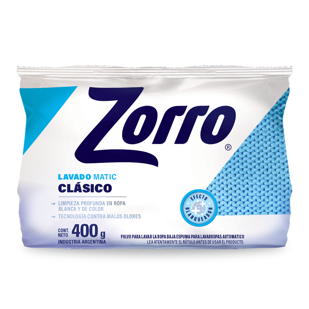 Zorro Clásico Lavado Matic 400g
