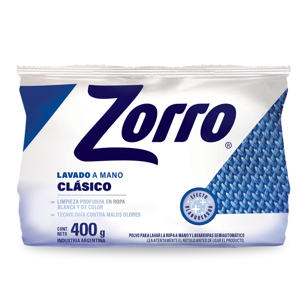 Zorro Clásico Lavado a Mano 400g