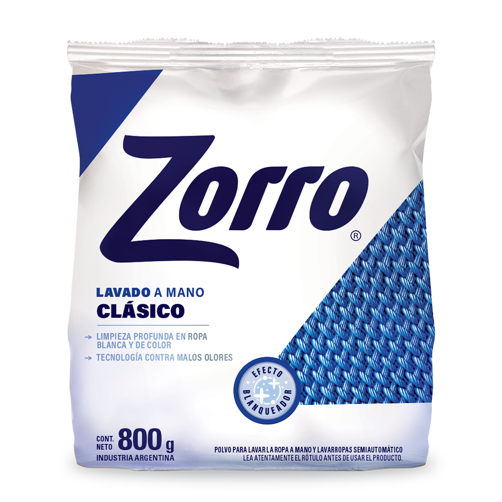 Zorro Clásico Lavado a Mano 800g
