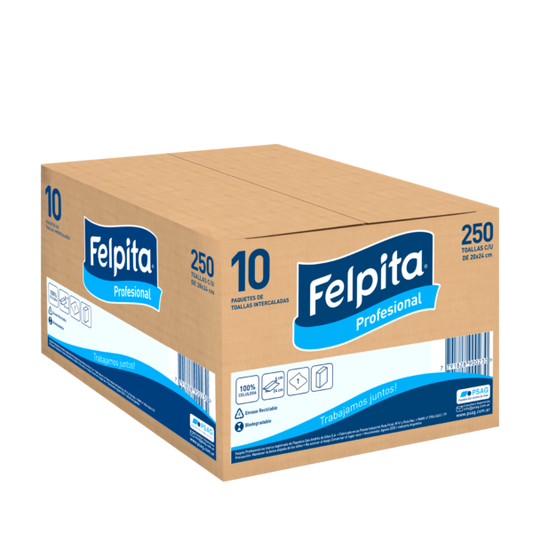 Felpita toallas intercaladas 10 x 250