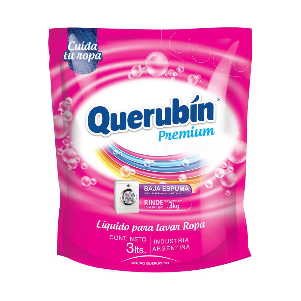 Jabón liquido para ropa Querubín doy pack 3L