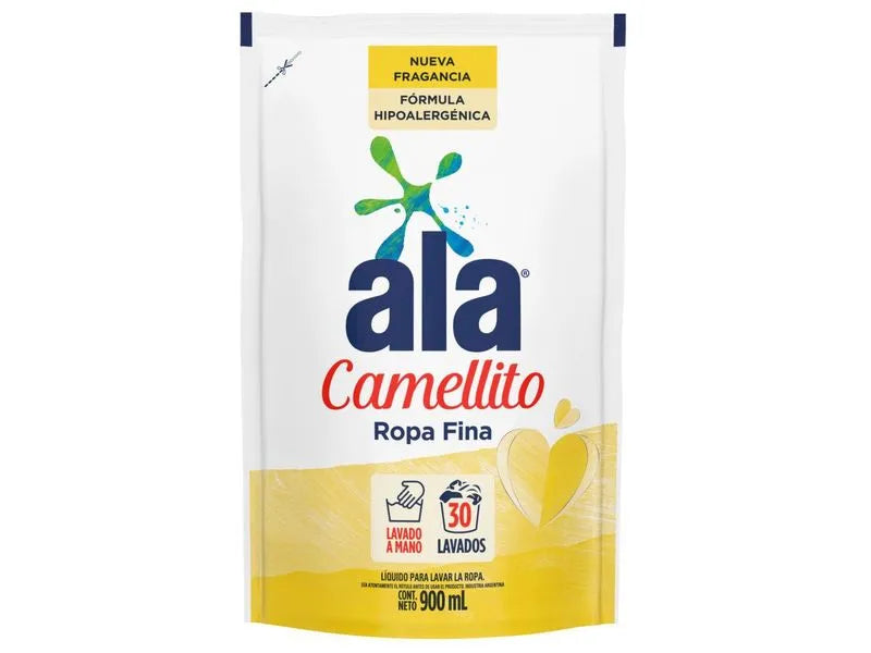 Jabón Líquido Ala Lavado a Mano CAMELLITO Doypack 900 Ml