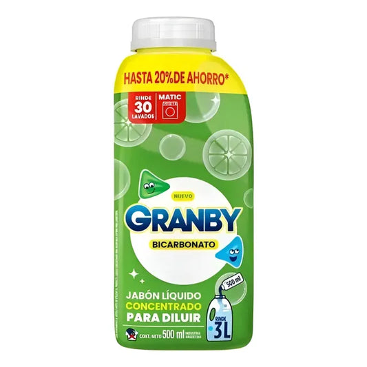 Jabón líquido para diluir Granby limón en botella 500 ml