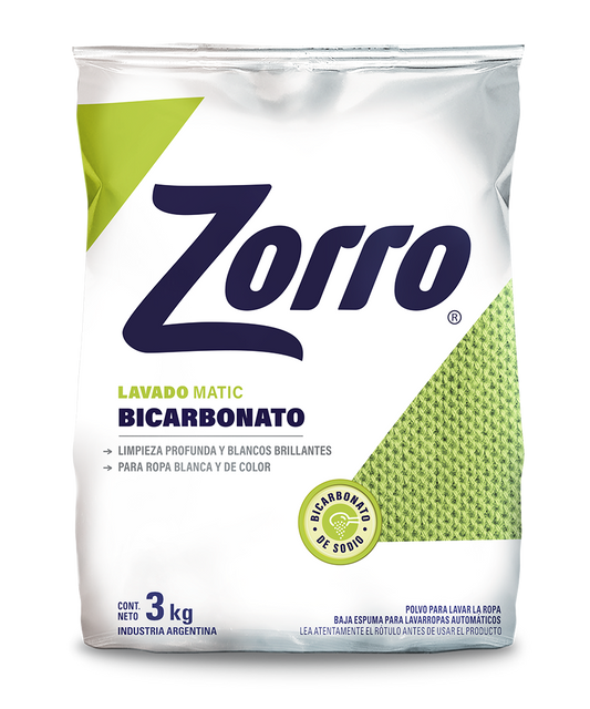 Zorro Bicarbonato Lavado Matic 3kg