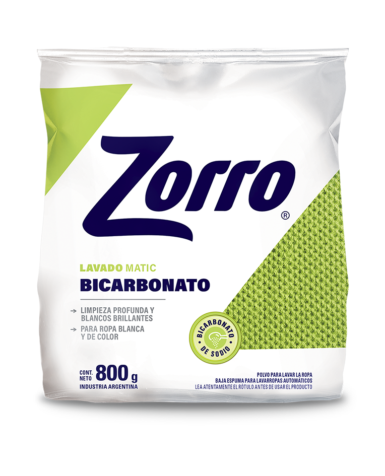 Zorro Bicarbonato Lavado Matic 800g