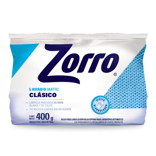 Zorro Clásico Lavado Matic 400g