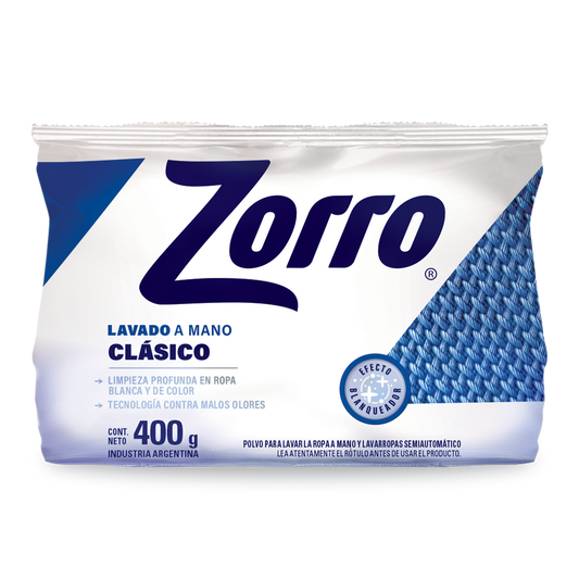 Zorro Clásico Lavado a Mano 400g