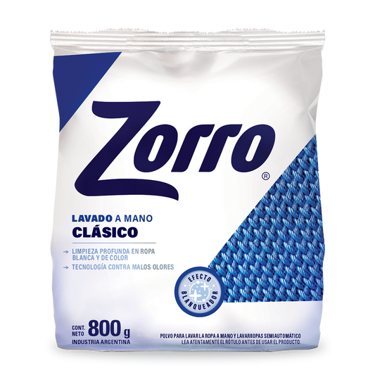 Zorro Clásico Lavado a Mano 800g