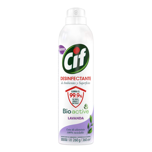 Cif Aerosol Desinfectante de Ambientes y Superficies Lavanda