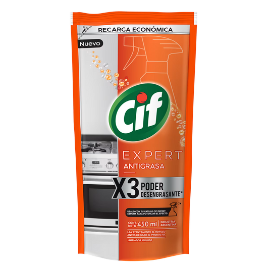 CIF Expert Antigrasa Recarga Económica 450ml