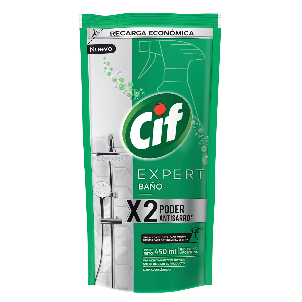 CIF Expert Baño Recarga Económica 450ml