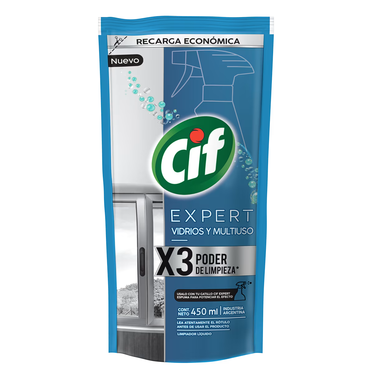 CIF Expert Vidrios y Multiuso Recarga Económica