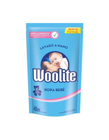 WOOLITE JABON LIQUIDO PARA ROPA BEBE DOY PACK 450 CC