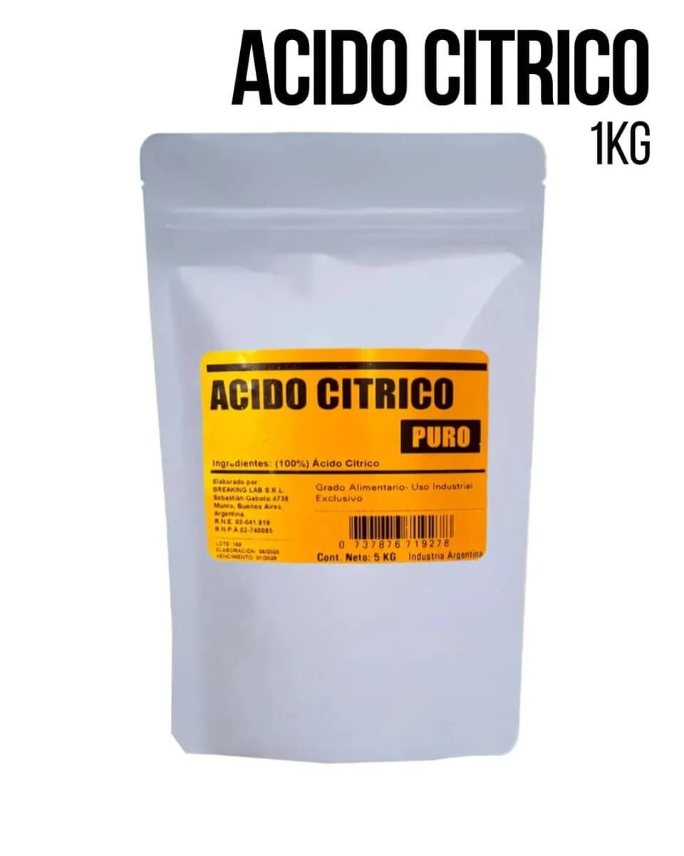 Acido Citrico Limpiador Descalcificante 1 kg