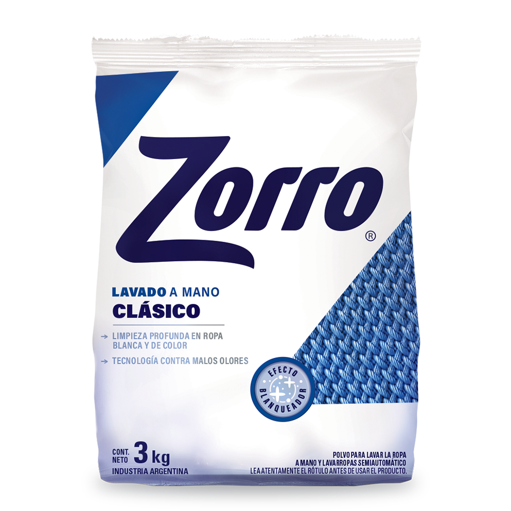 Zorro Clásico Lavado a Mano 3kg